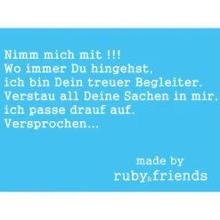 Notentasche/Schultertasche mit Monogramm personalisiert bestickt