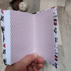 Notizbuch "Kussmund" A7 leimgebunden blanko