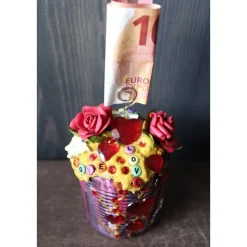 Notizhalter Geldgeschenk LOVE zu Valentinstag Geburtstag oder zu einem anderem Jubiläum  Betondeko Briefbeschwerer