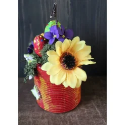 Notizhalter Geldgeschenk OSTERGARTEN zu Ostern Betondeko im Shabby-Stil Briefbeschwerer