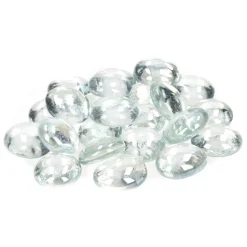 Nuggets Glas irisierend klar 13-15mm