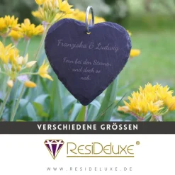 Nur Text Schieferstecker Andenken Schiefer Trauergeschenk Grabschmuck Grabstecker Gravur Grabdeko Beerdigung