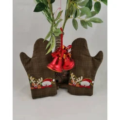 Ofenhandschuhe Weihnachtsmann