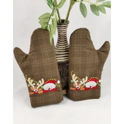 Ofenhandschuhe Weihnachtsmann