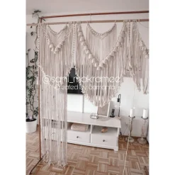 Ohana Makramee Backdrop - Perfekter Traubogen & Foto-Hintergrund für Hochzeiten, Babypartys & Boho-Deko.