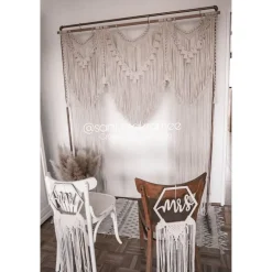 Ohana Makramee Backdrop - Perfekter Traubogen & Foto-Hintergrund für Hochzeiten, Babypartys & Boho-Deko.