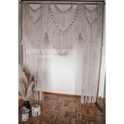 Ohana Makramee Backdrop - Perfekter Traubogen & Foto-Hintergrund für Hochzeiten, Babypartys & Boho-Deko.