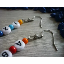 Ohrhänger ' ABC' und '1,2,3,' nettes Geschenk zur Einschulung / 1. Schultag