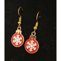 Ohrhänger Weihnachten, Ohrringe, Weihnachtskugeln, Schaukelpferd