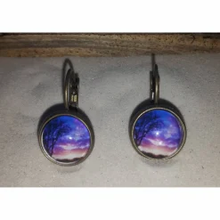 Ohrringe Cabochon Brisuren mehrer Größen und Farben mit eigenen Bild personalisiert