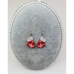 Ohrringe Fäustlinge Lace Weihnachten Christmas