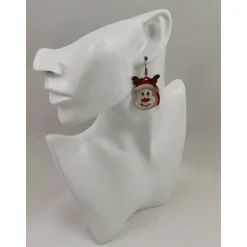 Ohrringe Lace Rentier mit Mütze beidseitig