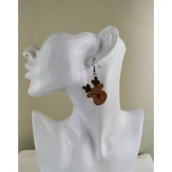 Ohrringe Rentier Lace Weihnachten Christmas