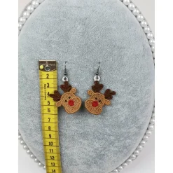 Ohrringe Rentier Lace Weihnachten Christmas