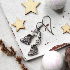 Ohrringe Schlittschuhe • Ohrhänger | Ohrschmuck | Weihnachten