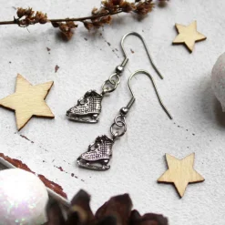 Ohrringe Schlittschuhe • Ohrhänger | Ohrschmuck | Weihnachten