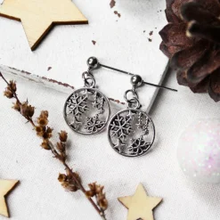 Ohrringe Schneeflockentanz • Ohrhänger | Ohrschmuck | Weihnachten