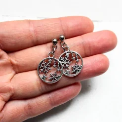 Ohrringe Schneeflockentanz • Ohrhänger | Ohrschmuck | Weihnachten