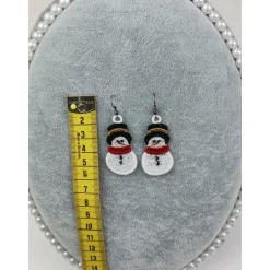 Ohrringe Schneemann Lace Weihnachten Christmas
