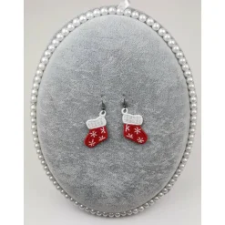 Ohrringe Stiefel Lace Weihnachten Christmas