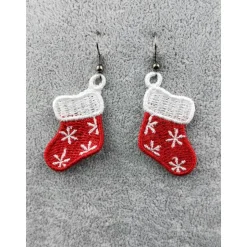 Ohrringe Stiefel Lace Weihnachten Christmas