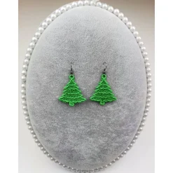 Ohrringe Tannenbäumchen Lace Weihnachten Christmas