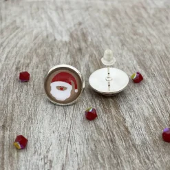 Ohrringe Weihnachtsmann- Geschenk für Mädchen