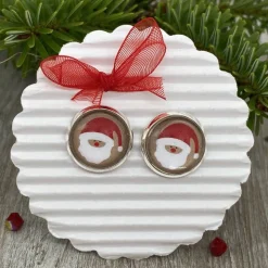 Ohrringe Weihnachtsmann- Geschenk für Mädchen