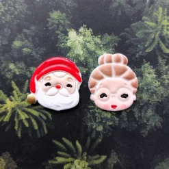 Ohrstecker mit Weihnachtsmann