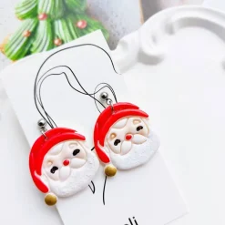 Ohrstecker mit Weihnachtsmann