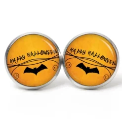 Ohrstecker, Ohrhänger, Clipse Halloween Fledermaus Happy Halloween