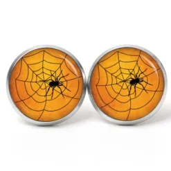Ohrstecker, Ohrhänger, Clipse Halloween Spinne Spinnennetz