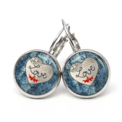 Ohrstecker Ohrhänger Clipse Valentinstag Love Liebesbrief - verschiedene Größen - Edelstahl - Geschenkidee Just Trisha