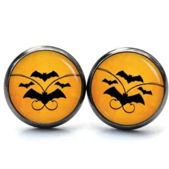 Ohrstecker, Ohrhänger, Clipse Halloween Fledermaus