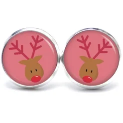 Ohrstecker, Ohrhänger, Clipse Weihnachten Rudolph XMas Christmas Reindeer