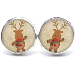Ohrstecker, Ohrhänger, Clipse Weihnachten Rudolph XMas Christmas Reindeer