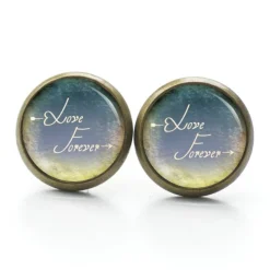 Ohrstecker Ohrhänger Clips Valentinstag Love you - verschiedene Größen - Edelstahl - Geschenkidee Just Trisha