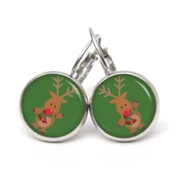 Ohrstecker, Ohrhänger, Ohrclipse Weihnachten Rudolph XMas Christmas Reindeer