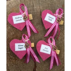 Oktoberfest-Anstecker Dirndl-Brosche Namensschild, Filz  für Veranstaltungen, Hochzeit, Geburtstag, Personalisierung, Logo