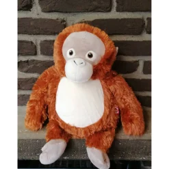 Oranguta - Kuscheltier individuell bestickt zur Geburt, Taufe, Geburtstag oder weiteren Anlässe