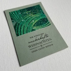 Original Weihnachtskarten Set mit drei handgemachten Karten. Weihnachtliche Grußkarten zum senden von Weihnachtsgrüßen.