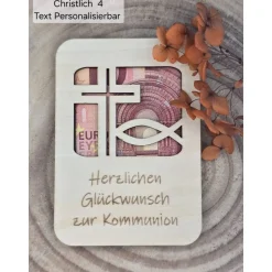 Originelle Geldgeschenke aus Holz – "christlich"