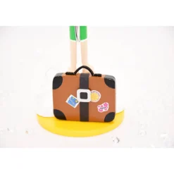 Originelles Geldgeschenk: Handgefertigte Holzfiguren für Reisefreunde und Geburtstagskinder