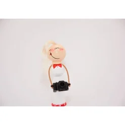 Originelles Geldgeschenk: Handgefertigte Holzfiguren für Reisefreunde und Geburtstagskinder