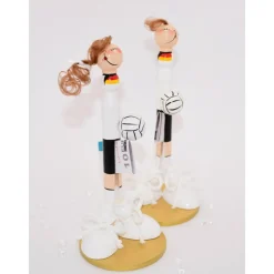 Originelles Geldgeschenk für Handballer und Handballerin – Handgemachte Figur aus Holz