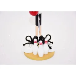 Originelles Geldgeschenk für Kegler und Bowler – Handgemachte Figur aus Holz