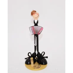 Originelles Geldgeschenk: Handgefertigte Akkordeonspieler Figur – Perfektes Geschenk für Akkordeonspieler & Akkordeonspielerinnen zum Geburtstag