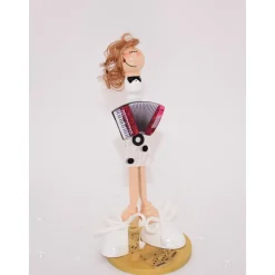 Originelles Geldgeschenk: Handgefertigte Akkordeonspieler Figur – Perfektes Geschenk für Akkordeonspieler & Akkordeonspielerinnen zum Geburtstag
