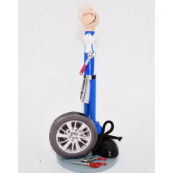 Originelles Geldgeschenk Automechaniker – Handgefertigte Holzfigur als kreative Geschenkidee