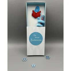 Originelles Geschenk für Bücherwurm – handgemachte Geschenkbox für Leseratten